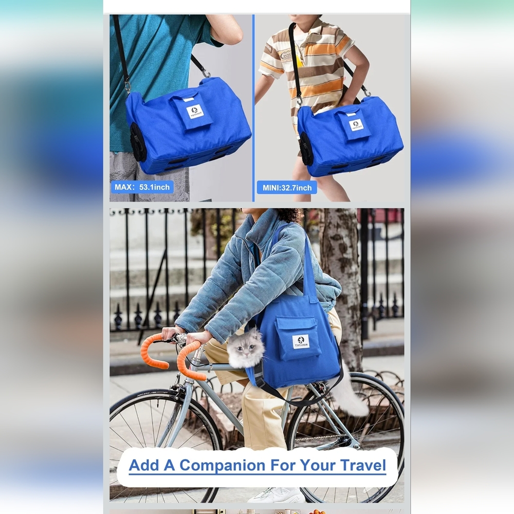 Soft Travel Carrier Sling Pet Supplies, Cat/dog  Tote Carrier New W No Tags - Picture 3 of 5